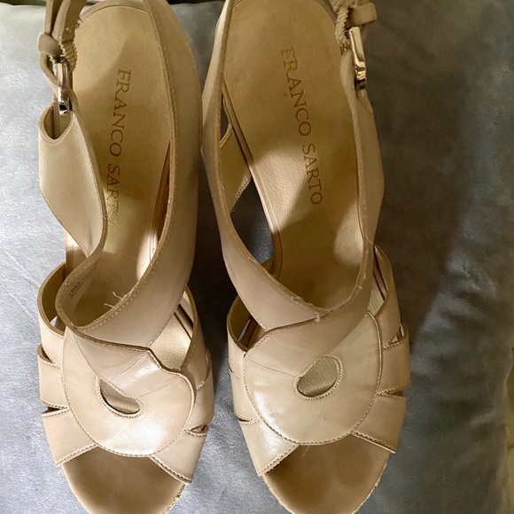 Franco Sarto nude platform wedge - Picture 4 of 4